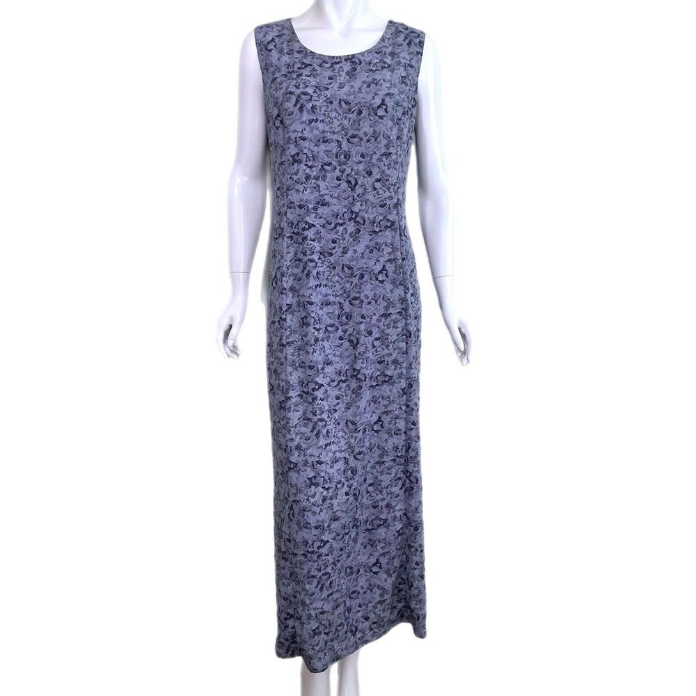 Vintage 90's Norton Mc naughton Floral Sleeveless Maxi Dress Women's Size XL
